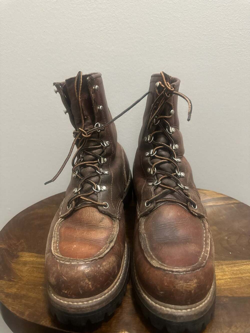 Vintage Red Wing Irish Setter Sport Boot Moc Toe Lug Sole Size 9.5 B
